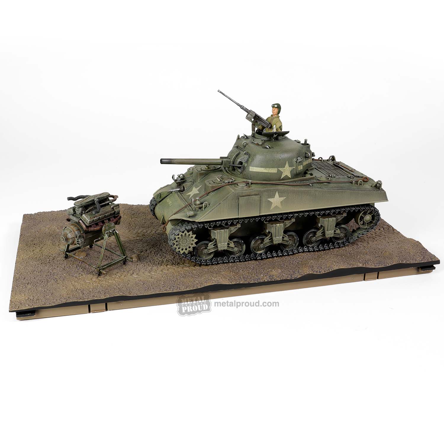 Sherman M4A3 75 US Medium Tank 10th Bataillon New York 1943 - 1:32